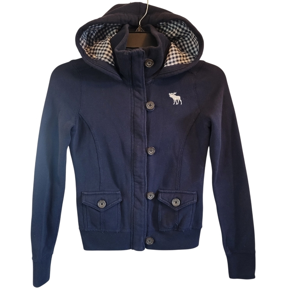 Abercrombie Kids Navy Blue Zip Up Jacket